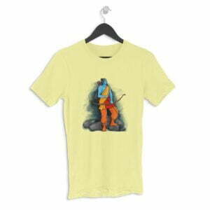 Shree Ram Men's Round Neck Half Sleeve T-shirt its clover