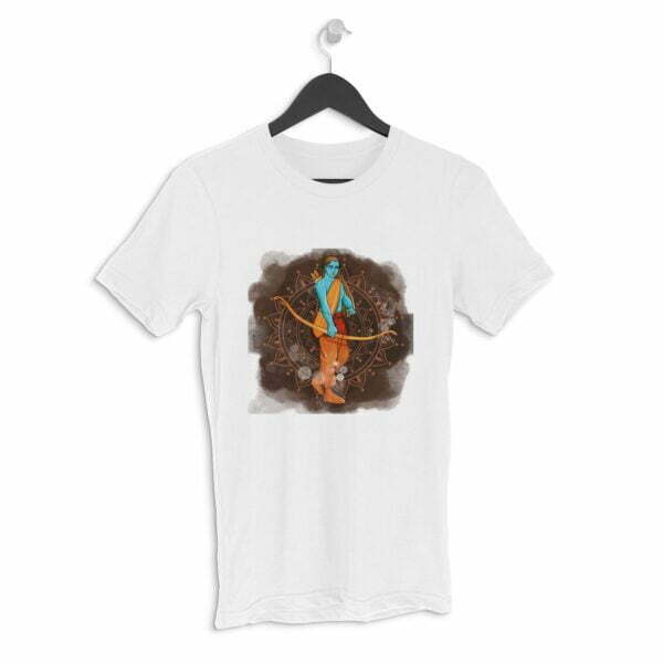 Shree Ram Ji Dussehra Men's Round Neck Half Sleeve T-shirt its clover