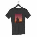 Navratri Durga Maa Men's Round Neck Half Sleeve T-shirt its clover