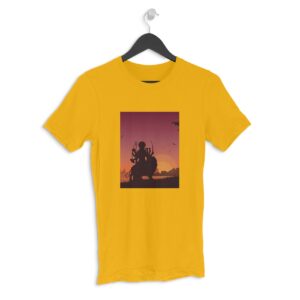 Navratri Durga Maa Men's Round Neck Half Sleeve T-shirt its clover