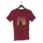 Navratri Durga Maa Men's Round Neck Half Sleeve T-shirt its clover