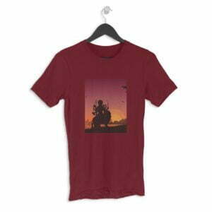 Navratri Durga Maa Men's Round Neck Half Sleeve T-shirt its clover