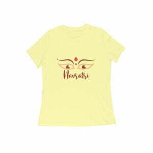 Navratri Women's Round Neck T-shirt its clover