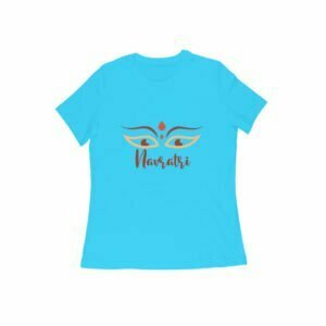 Navratri Women's Round Neck T-shirt its clover
