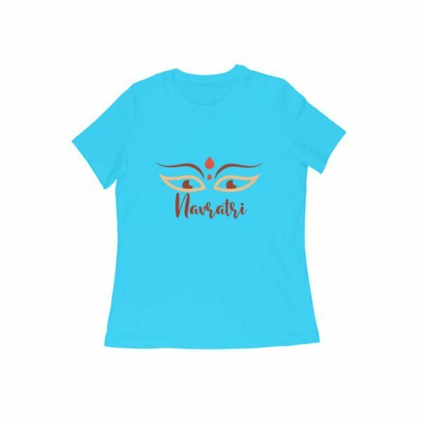 Navratri Women's Round Neck T-shirt its clover