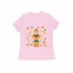 Durga Devi Women's Round Neck T-shirt its clover