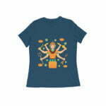 Durga Devi Women's Round Neck T-shirt its clover