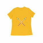 Navratri Dandiya Women's Round Neck T-shirt its clover