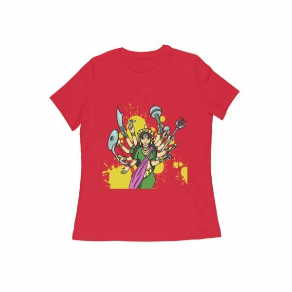 Maa Durga Women's Round Neck T-shirt