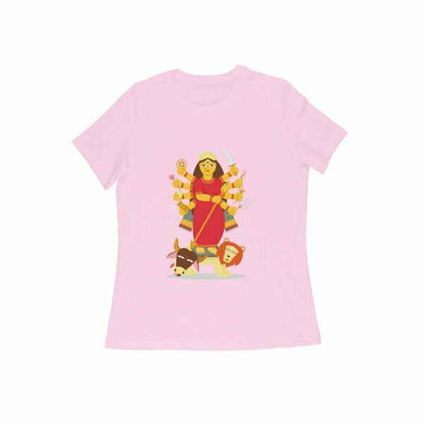 Jai Maa Durga Women's Round Neck T-shirt its clover