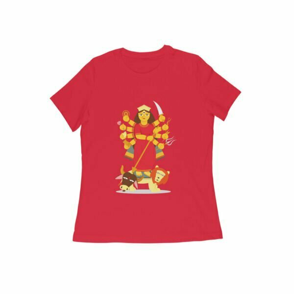 Jai Maa Durga Women's Round Neck T-shirt its clover