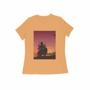 Navratri Durga Maa Women's Round Neck T-shirt its clover