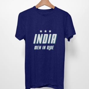 India Cricket Men's Round Neck Half Sleeve T-shirt
