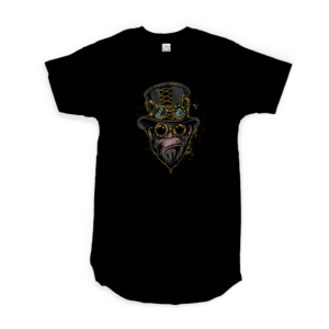 Cool Ape Men's Round Neck Longline Curved T-shirt - Its Clover