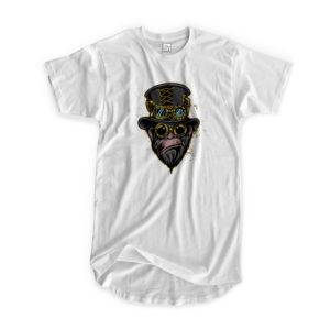 Cool Ape Men's Round Neck Longline Curved T-shirt - Its Clover