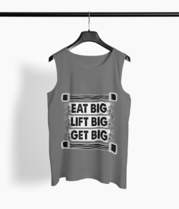 Fitness Quote Round Neck Vest - Its Clover