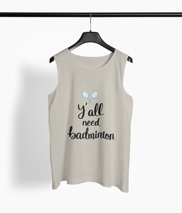 Badminton Sports Round Neck Vest - Its Clover