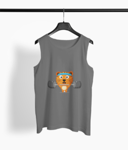 Tiger Gym Round Neck Vest - Its Clover