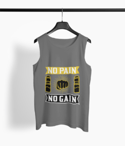 Fitness Quote Round Neck Vest - Its Clover