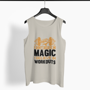 Workout Believe Round Neck Vest - Its Clover