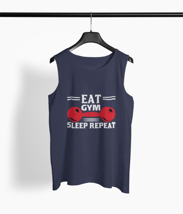 Gym Quotes Round Neck Vest - Its Clover