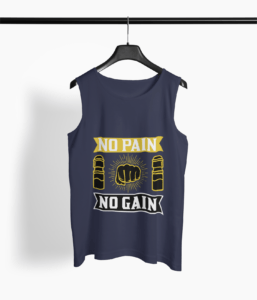 Fitness Quote Round Neck Vest - Its Clover