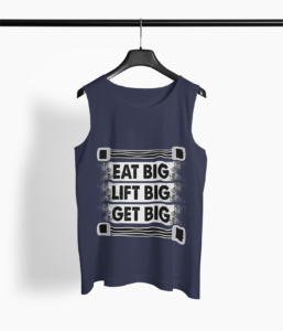 Fitness Quote Round Neck Vest - Its Clover