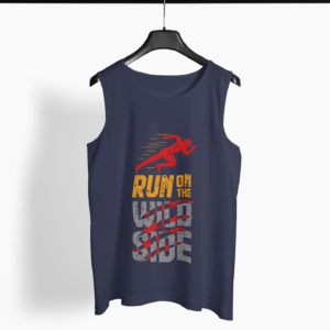 Run Quote Round Neck Vest - Its Clover