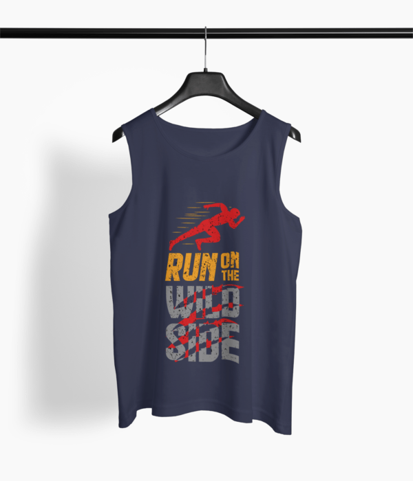 Run Quote Round Neck Vest - Its Clover