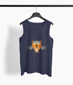 Tiger Gym Round Neck Vest - Its Clover
