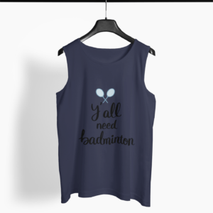 Badminton Sports Round Neck Vest - Its Clover