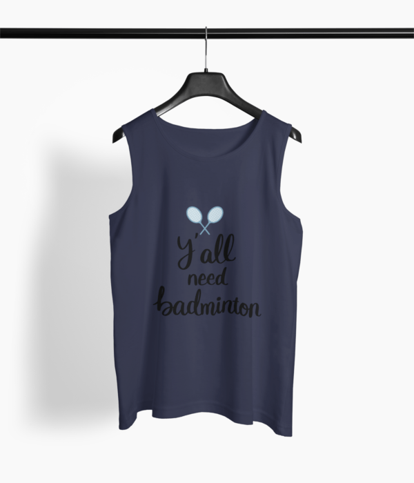 Badminton Sports Round Neck Vest - Its Clover