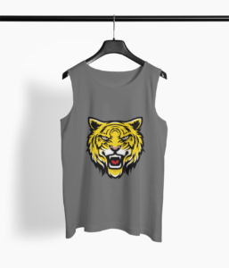 Tiger Face Round Neck Vest - Its Clover