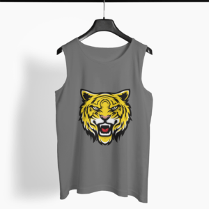 Tiger Face Round Neck Vest - Its Clover