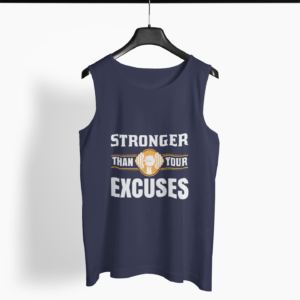 Exercise Quote Round Neck Vest - Its Clover
