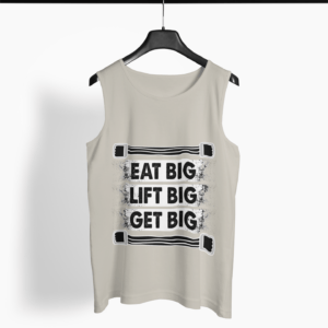 Fitness Quote Round Neck Vest - Its Clover