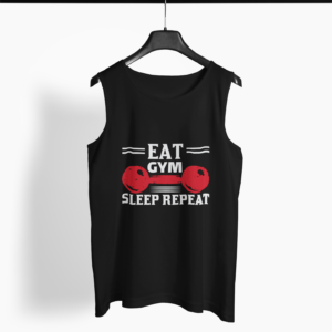 Gym Quotes Round Neck Vest - Its Clover