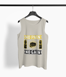 Fitness Quote Round Neck Vest - Its Clover