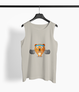 Tiger Gym Round Neck Vest - Its Clover