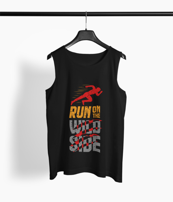 Run Quote Round Neck Vest - Its Clover