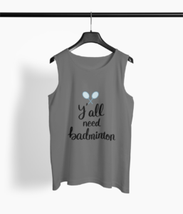Badminton Sports Round Neck Vest - Its Clover