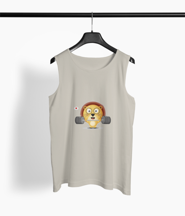 Lion Gym Round Neck Vest - Its Clover
