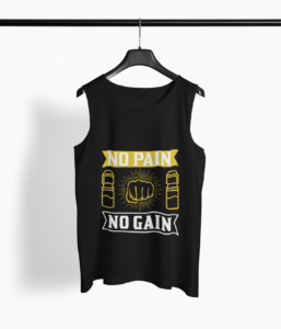 Fitness Quote Round Neck Vest - Its Clover