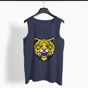 Tiger Face Round Neck Vest - Its Clover