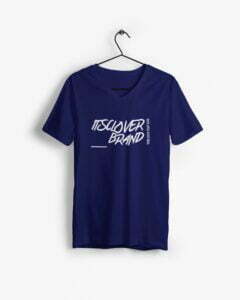 Its clover Men's V-Neck Half Sleeve T-shirt
