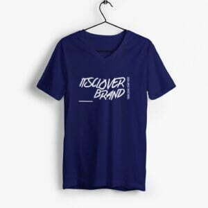 Its clover Men's V-Neck Half Sleeve T-shirt