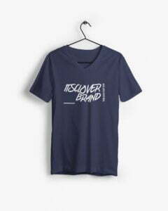 Its clover Men's V-Neck Half Sleeve T-shirt