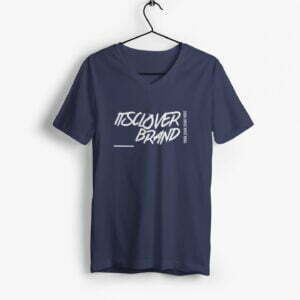 Its clover Men's V-Neck Half Sleeve T-shirt