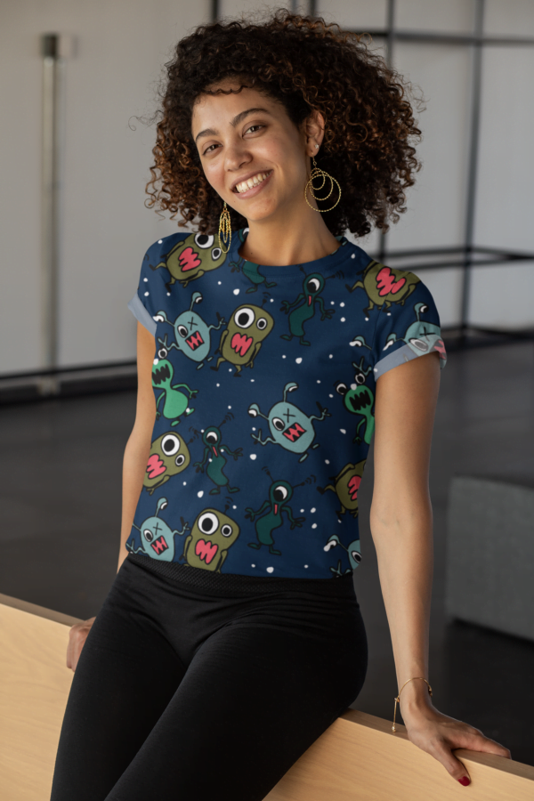 Boo Style Women's All over print Crop Top - Its Clover