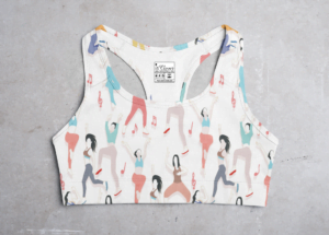 Zumba Style Women's All over print Sports Bra - Its Clover